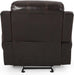 Brown Bonded Leather Gliding Recliner