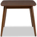 Flora Mid-Century Modern Oak Brown Dining Table