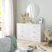 White 6-Drawer Floor Storage Cabinet