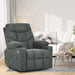 Dark Grey Power Lift Recliner Chair with Massage and Heat