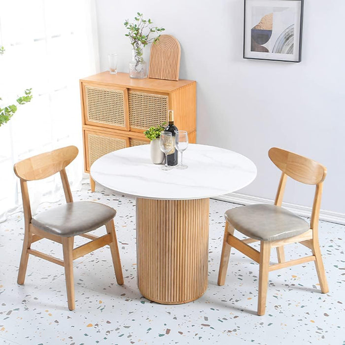 Pine Solid Wood round Kitchen Table