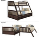 Junior Twin Low Bed for Kids, Black