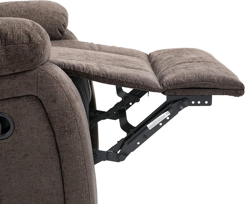 Lindale Massage Recliner, Brown + Black