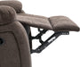 Lindale Massage Recliner, Brown + Black