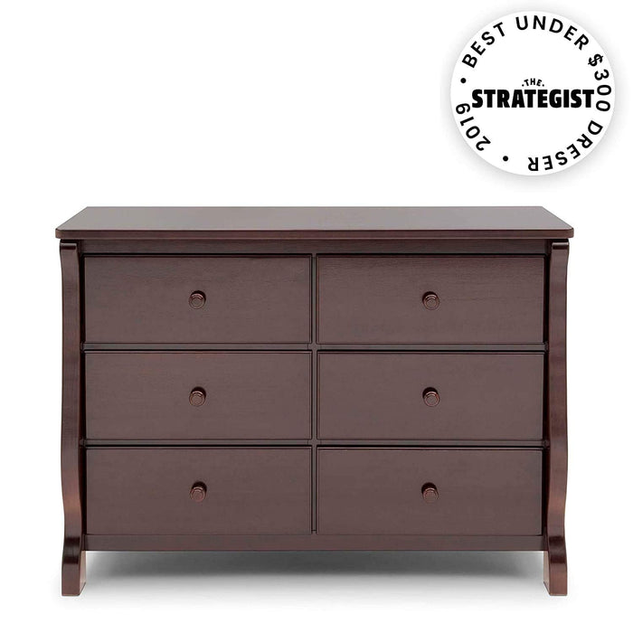 Universal 6-Drawer Dresser in Dark Choc.