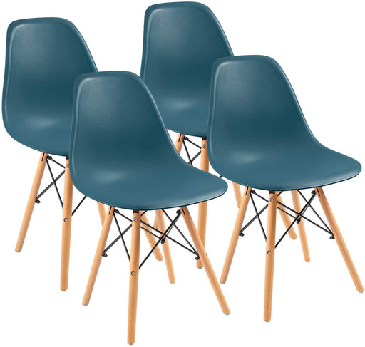 Dark Green Mid-Century DSW Chairs