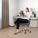 Adjustable Armless Rolling Chair for Small Spaces