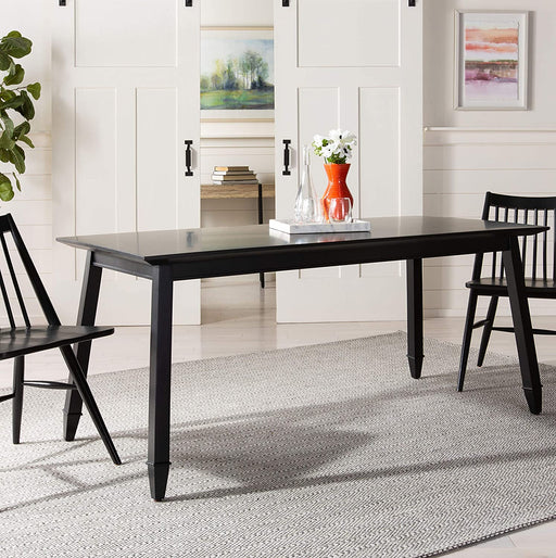 Brayson Modern Black Rectangle Dining Table