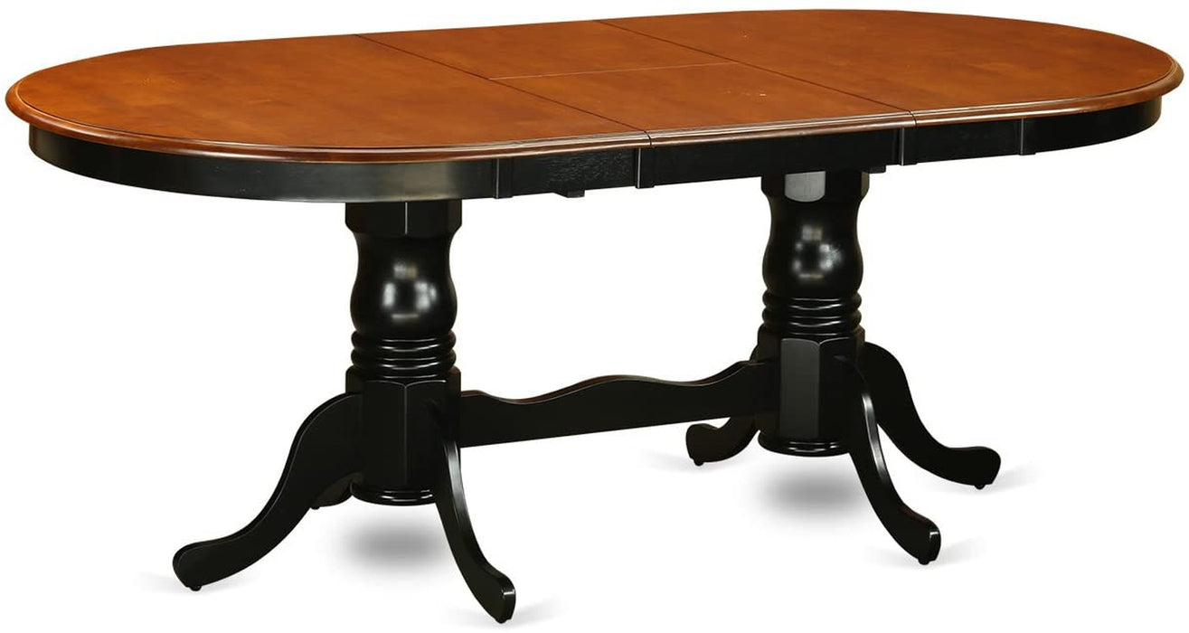 9 Piece Wooden Dining Table Set in Traditional Style