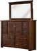 Trestlewood Dresser with Mirror, 8-Drawer, Brown