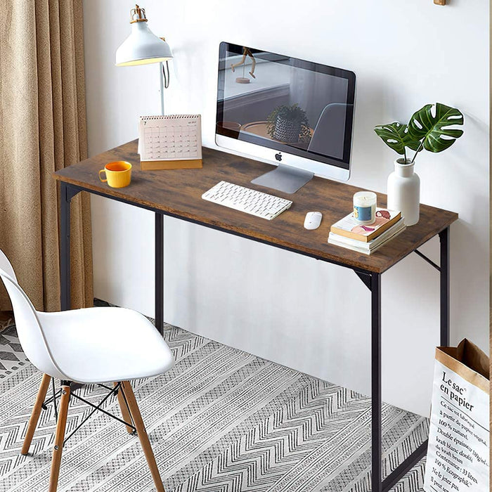 Modern Nature Computer Desk with Metal Frame