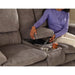 Courvevoie 81.5" Upholstered Reclining Loveseat with Storage Console