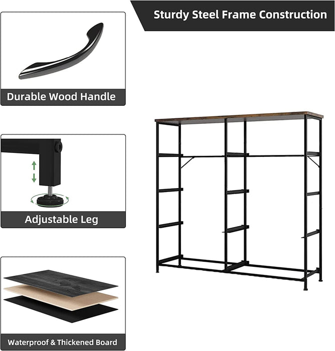 Fabric Furniture 9-Drawer Wood Grain Dresser for Bedroom