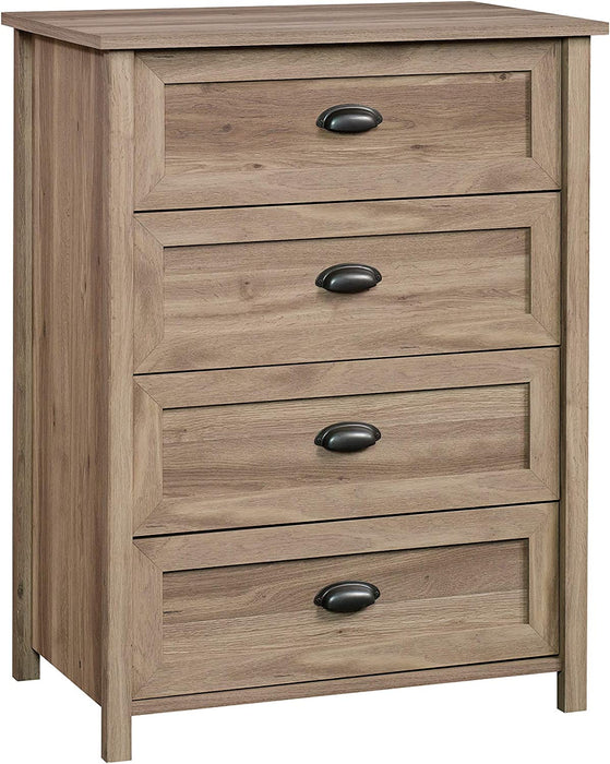 Sauder County Line 4 Drawer Chest, Salt Oak