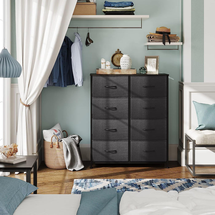 Fabric Dresser for Bedroom, Tall Dresser with 8 Drawers