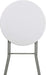 Round Folding Plastic Bar Table in Granite White