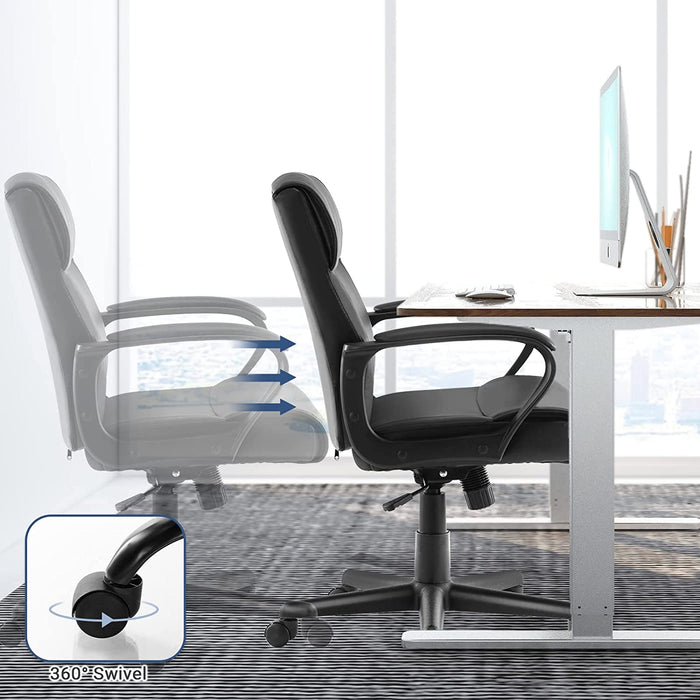 Ergonomic Mid-Back Office Chair with Lumbar Support