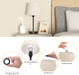 Set of 2 Mini Bedside Lamps with USB and AC Outlets