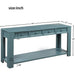 Easy Assembly Blue Console Table with Drawers