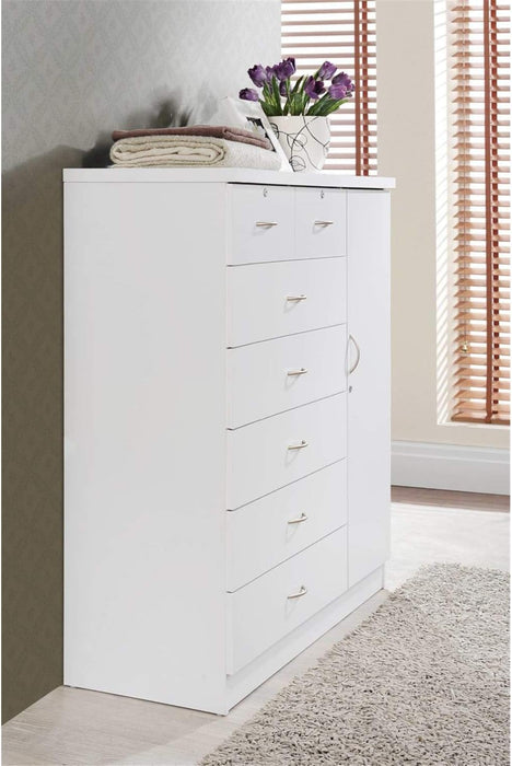 White 7-Drawer Jumbo Chest