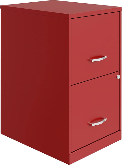 Red 45Cm SOHO Lateral File Cabinet