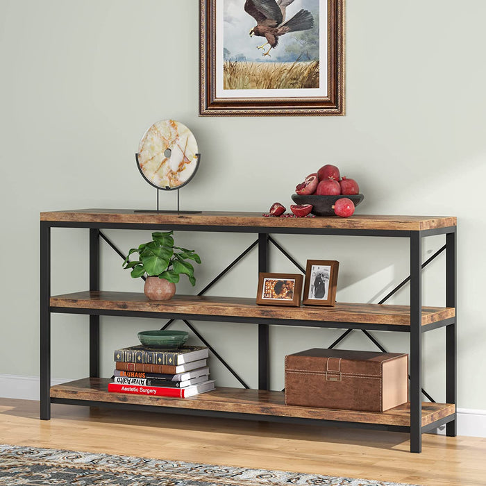 3-Tier TV Stand with Storage Shelves
