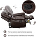 Classic and Traditional Leather Recliner Chair (Brown)