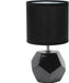 Round Prism Mini Table Lamp in Black
