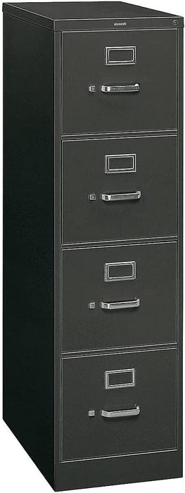 Black 4 Drawer Vertical Letter File Cabinet