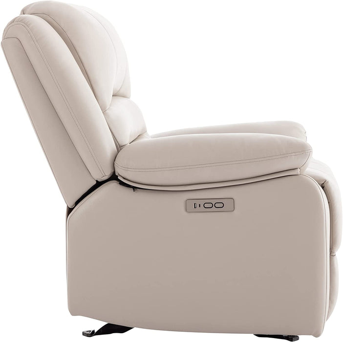 Electric Glider Reclining Chair, Cream