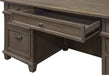 Double Pad Desk, 68", Weathered Dove