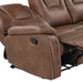 Gian 83.5'' Vegan Leather Reclining Sofa