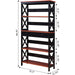 Cherry/Black Oxford Bookcase with Drawer (5 Tier)