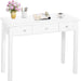 White Writing Desk with Drawers