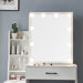 Makeup Vanity Set with Lights and Shelves