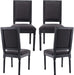 Black Upholstered Dining Chairs Driftwood, Set of 4