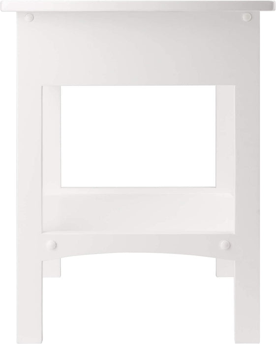 White Claire Accent Table