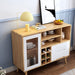 Villa Decor Sideboard Buffet Server Wine Cabinet