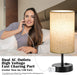 Bedside Table Lamps Set of 2, 3 Way Dimmable