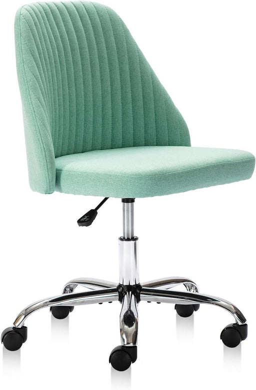 Modern Green Swivel Desk Chair with Wheels