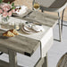 Rustic Grey Rectangular 6 Person Dining Table