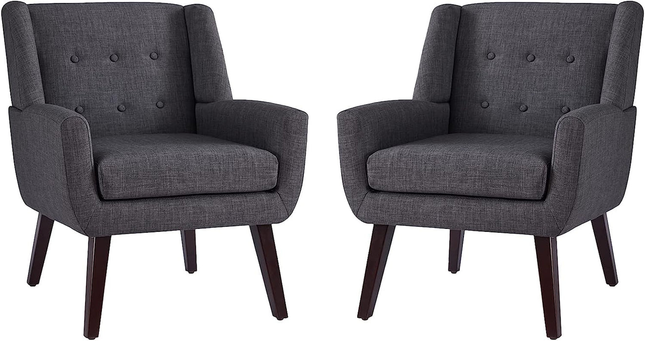 Set of 2 Comfy Accent Chairs