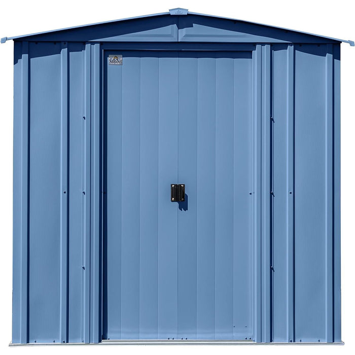 Classic Steel Storage Shed, 6X5, Blue Grey