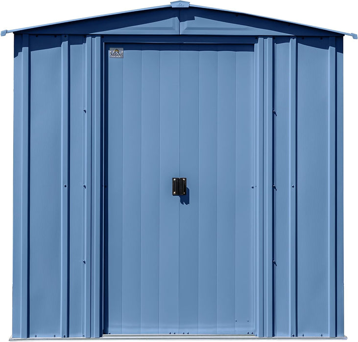 Classic Steel Storage Shed, 6X5, Blue Grey