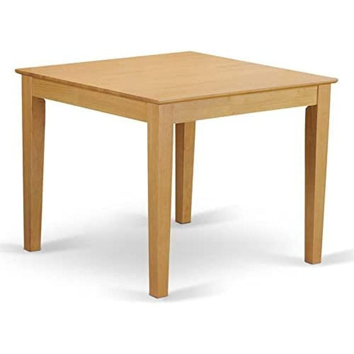 Modern Square Oak Dining Table, 36 X 30