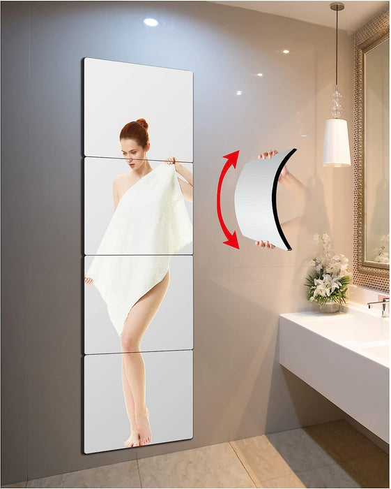 Acrylic Mirror Sheet Plexiglass Shatterproof Mirror Plastic Mirrors for  Wall