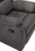 Michelle Gliding Recliner in Slate and Black