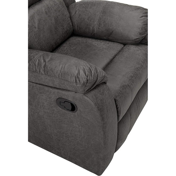 Michelle Gliding Recliner in Slate and Black