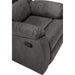 Michelle Gliding Recliner in Slate and Black