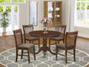 Mahogany 5-Piece Dining Table Set